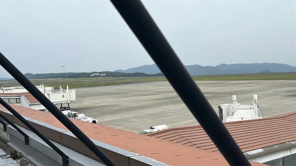 岡山機場三樓起降觀賞露臺